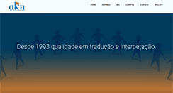 Desktop Screenshot of akntraducoes.com.br