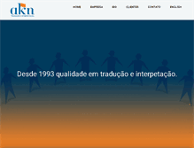 Tablet Screenshot of akntraducoes.com.br